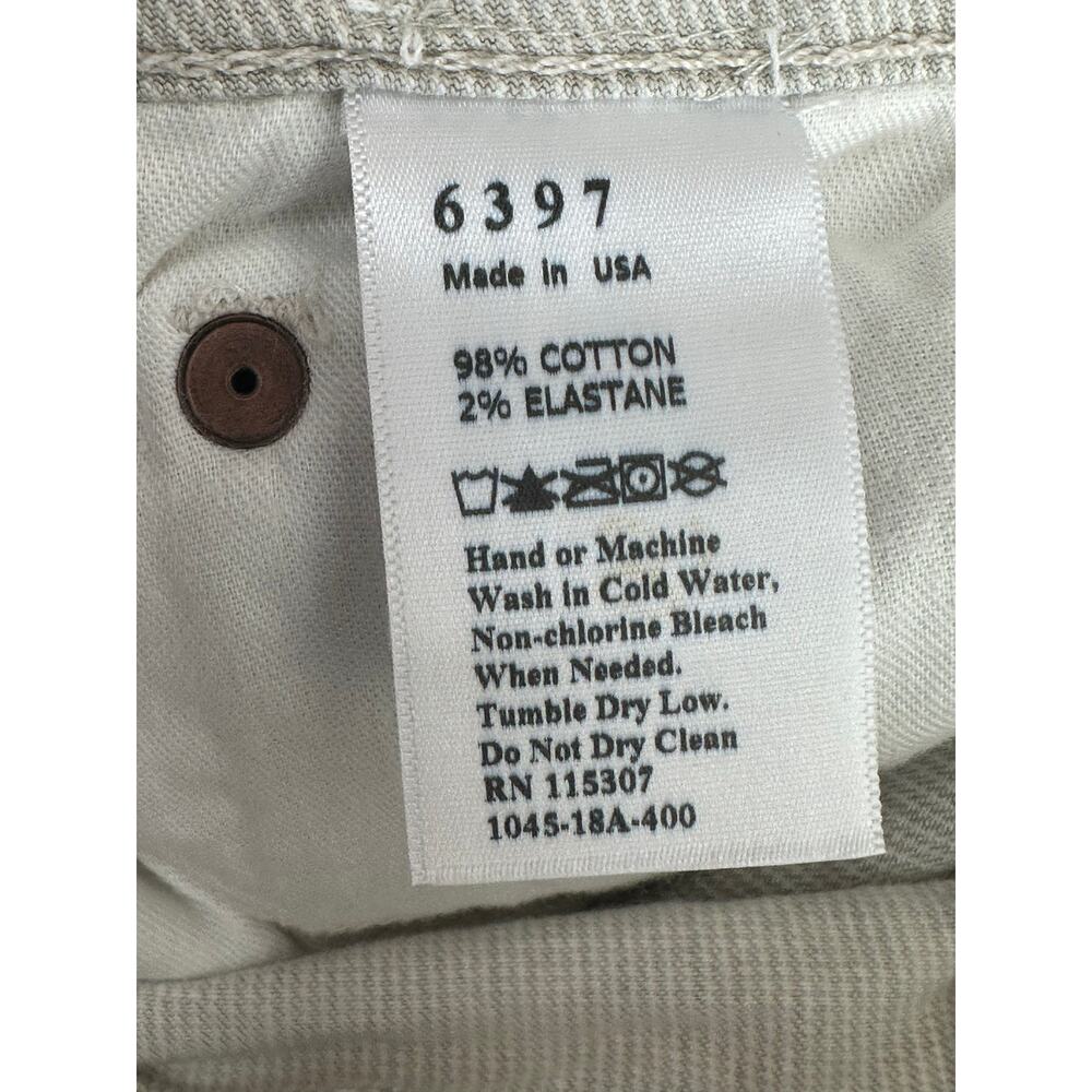 6397 white stripe mini skinny cropped jeans size 24- 0 - Picture 3 of 11